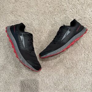 Altra Superior 5 Men's Black and Red Running Shoes US Size 10 | UK 8 | EUR 44